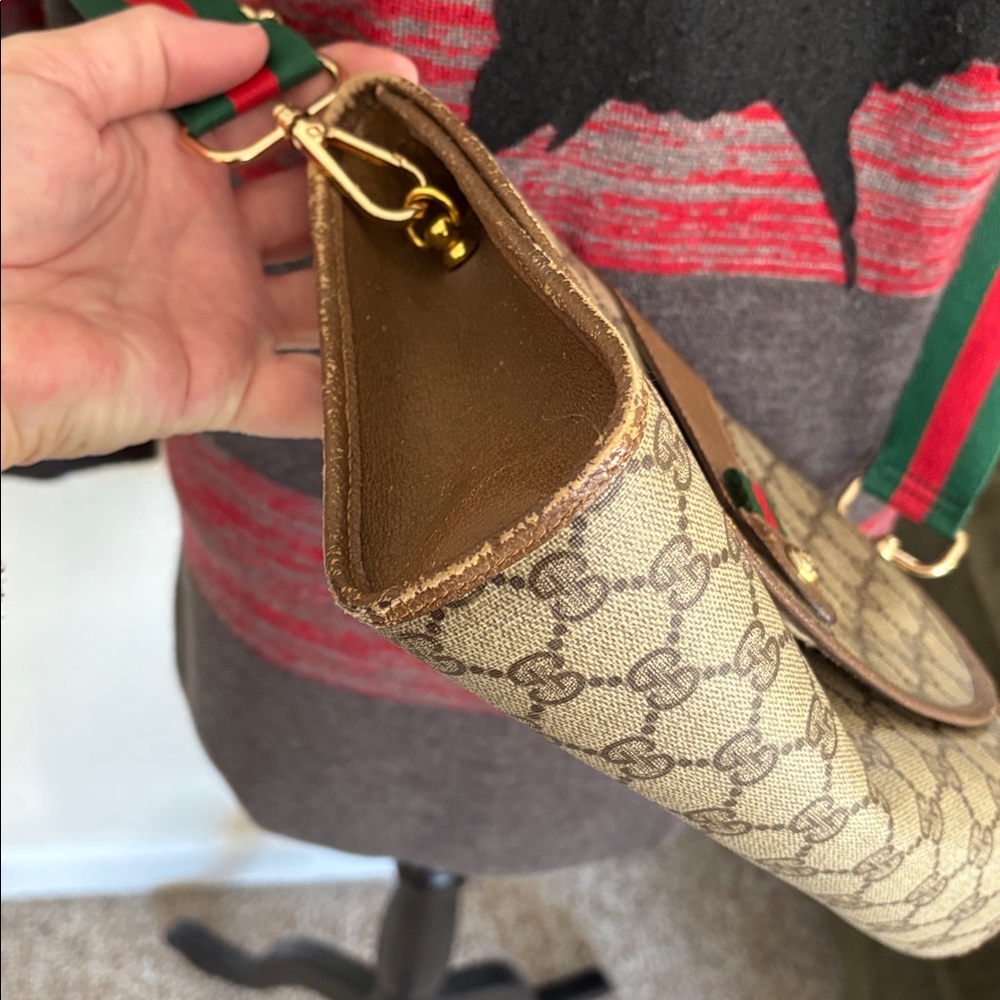Gucci Ladies Sherry Line Monogram Clutch/Shoulder bag-VINTAGE - Picture 6 of 16